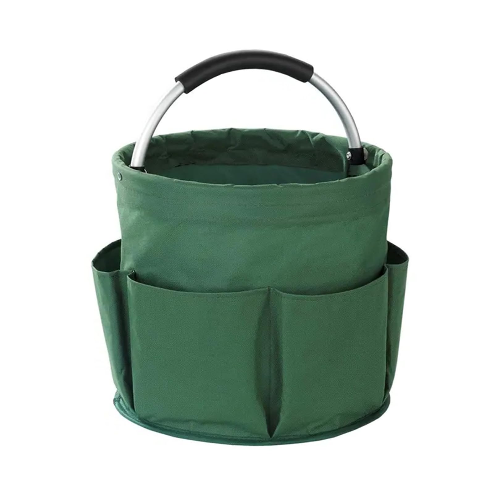 Cleaning Organiser Basket, Oxford Cloth Gardening Tools Organizer with Handle, Collapsible Lightweight Cleaning Caddy Organizer for Home, Craft (Green)