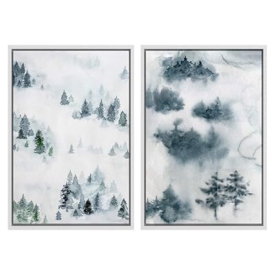 SIGNWIN 2 Piece Framed Canvas Wall Art Nordic...