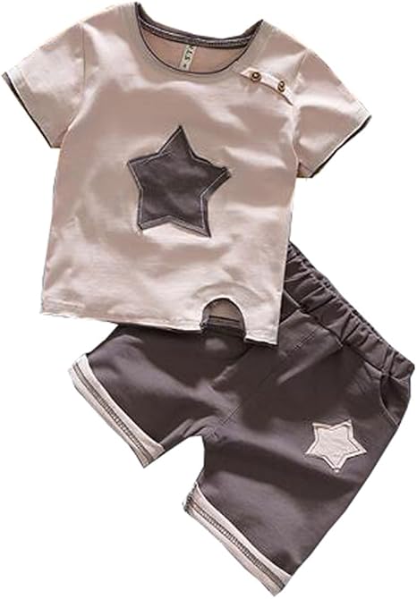 Amazon グードコ 男の子 パンツ ｔシャツ 2セット トップス 子供服 ズボン 星柄 カジュアル ゆったり ファッション 人気 イベント 1 3歳 Tシャツ カットソー 通販