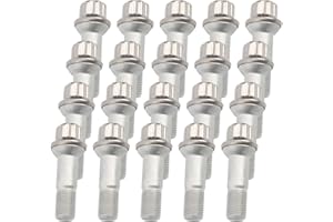 REEAUTO Set of 20, 0009905407 14mm x 1.5 Wheel Lug Bolt OE Factory Wheel Compatible with ML500 S550 CL63 ML350 GLK350 CL500 GL450