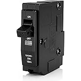 1-Pole 20 Amp Circuit Breaker, Compatible with QO120, for QO Load Centers | 120/240V AC, 10kAIC, Thermal Magnetic Protection, Plug-On Type, Fits CSED &amp; NQOD Panels