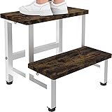 Tigerden Wooden 2 Step Stool for Toddlers Kids and