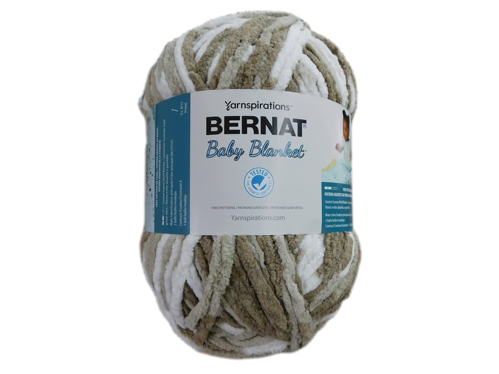 BERNAT Baby Blanket, Content: 100% Polyester, Pebble Beach, 300G