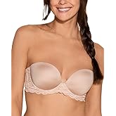Cosabella Womens Say Never Strapless Plungie Bra, Sette, 34 D