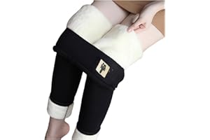 LUWITA Fleece Leggings for Women Winter Warm Tights Plus Size Snow Pants Lined Thermal Clothes