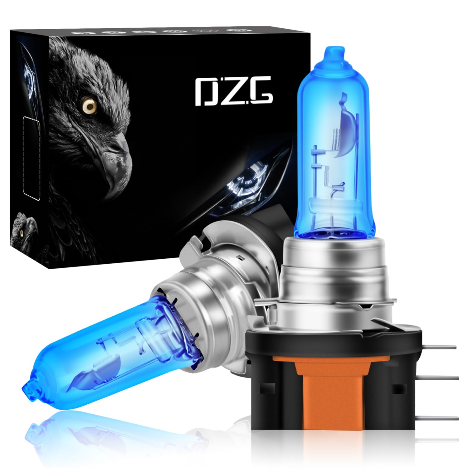 DZG - H15 Halogen Bulbs - 12V 15/55W Headlight Daytime Running Lights DRL Lamps 4300K, 2 Pieces