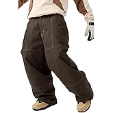 GSOU SNOW Womens Mens Snowboard Pants Baggy Ski Snow Pants Loose Cargo Sport Outdoor Insulation Waterproof