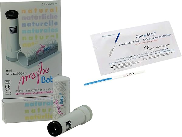 Saliva Ovulation Tester Fertility Mini Microscope Maybe Baby 20 Pregnancy Tests Amazon Co Uk Health Personal Care