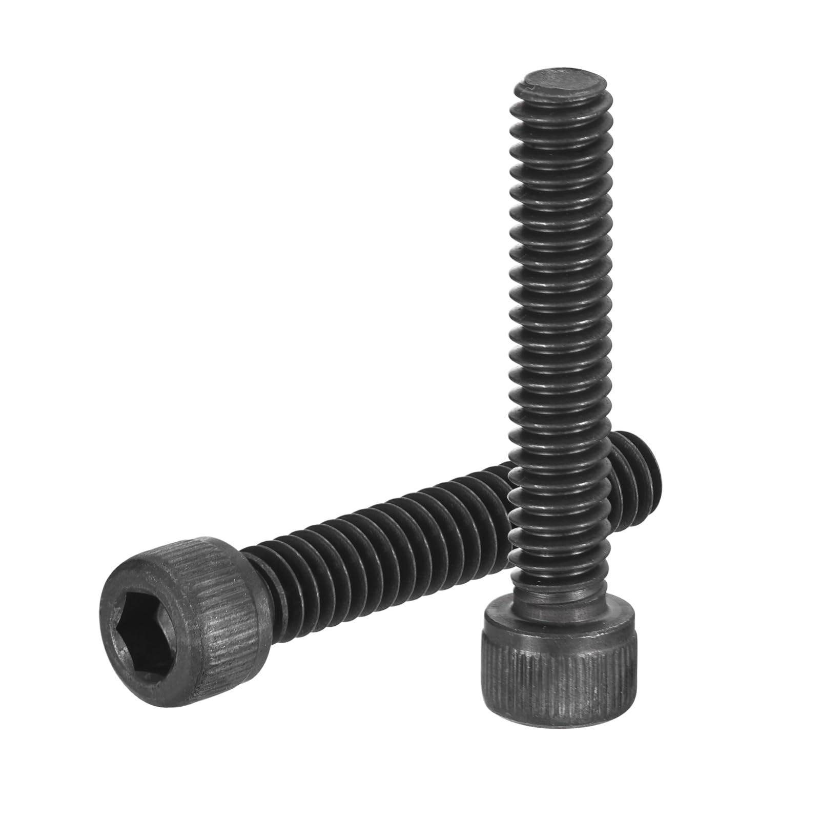 uxcell Hex Socket Bolts (1/4"-20x1-1/4"), Grade 12.9 Carbon Steel Hex Socket Drive Screw, Black, 50 Pcs — image 1