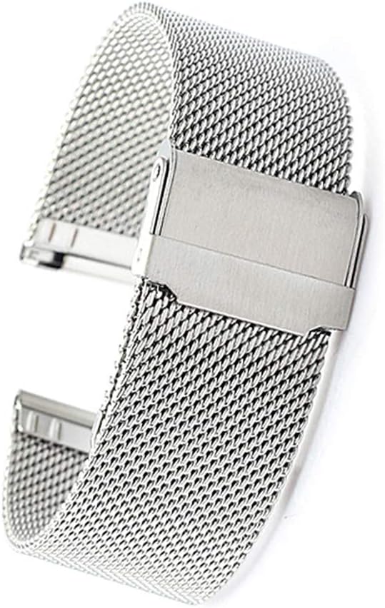 Supefriendly Brazalete Edelstahl Tejido de Malla de Primera Calidad Brazalete Ersatz uhrenarmband kompatibles 12mm 24mm Brazalete Armbanduhr Metalizado
