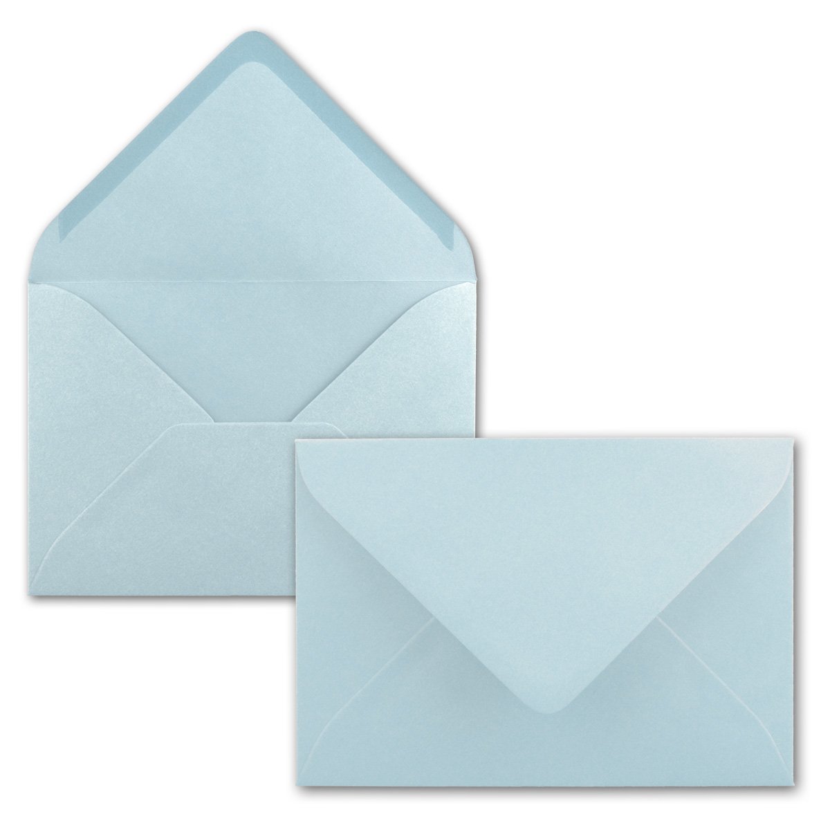 Envelopes B6 119 x 174 mm coloured envelopes | Nassklebung | Coloured Paper | Post Envelopes, No Window, Ideal for Christmas, cards, and Invitations | Series colourful 50 Umschläge light blue