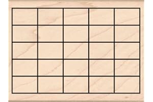 Stamps by Impression Journal, Habit Tracker, Calendar Rubber Stamp 2.75" x 3.75" 5 Row (Grid Only) ST 1310