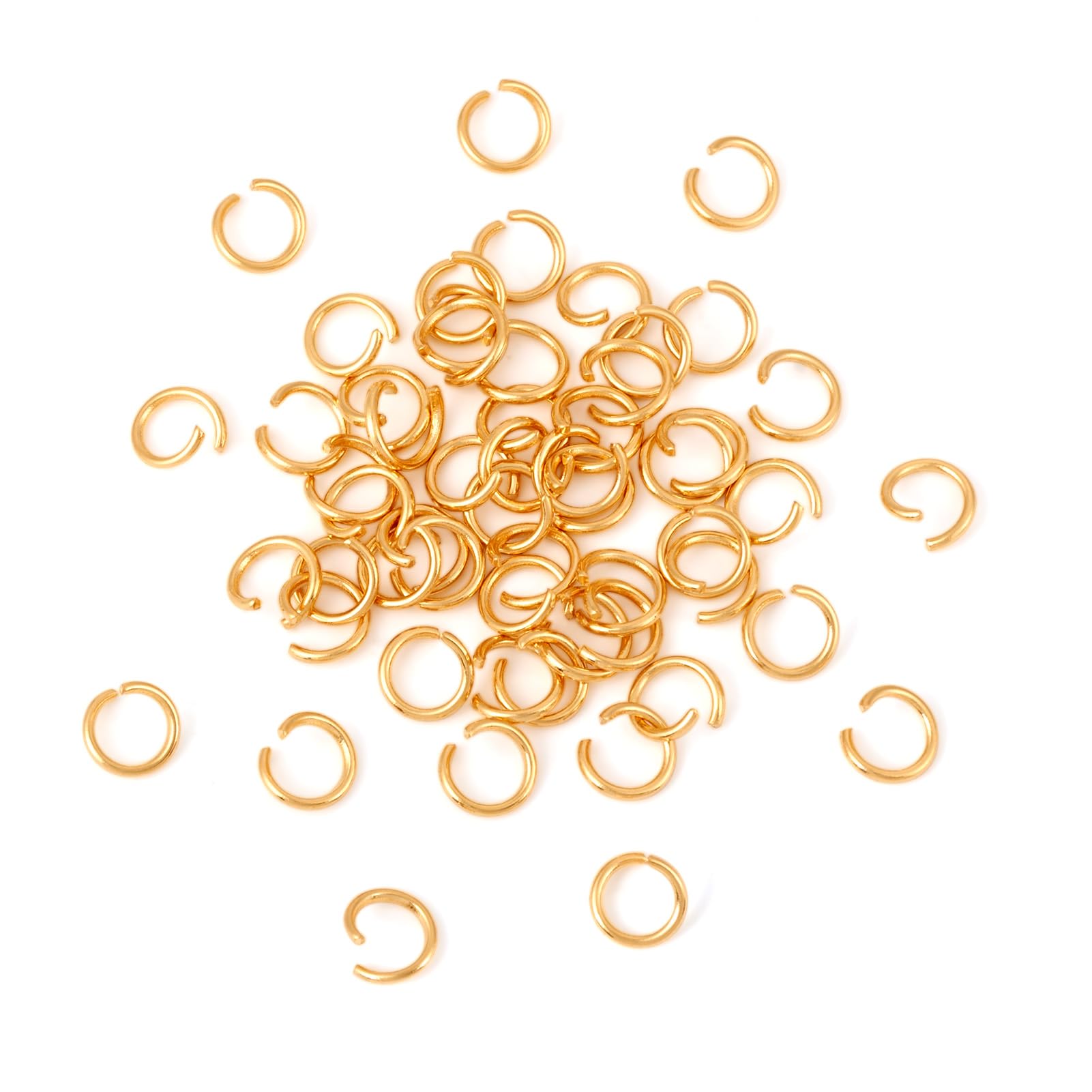 Craftdady 500pcs Stainless Steel Jump Rings 3mm Mini Open Link Ring Connector Golden Findings for Jewellery Necklace Earring Crafts Making