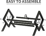 EKNITEY Vinyl Record Storage Holder Metal Stand 80-100 LPs Black view 7