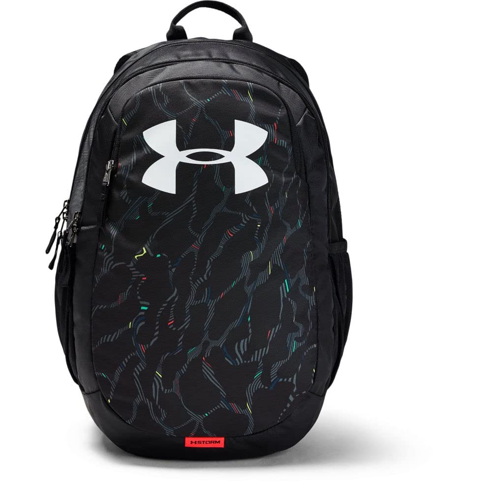 Under Armour UA Scrimmage 2.0 Backpack, Laptop Backpack, Waterproof Bag Unisex, Black (Black/Black/White (004)), one size