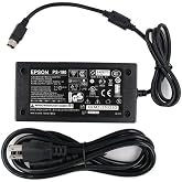 24V AC Adapter Replacement Fit for Epson PS-180 PS-170 PS-150 PSA242 C32C825343 M159A M159B M235A M129C TM-T88II TM Series T88III POS Printer DC Charger Power Supply Cord