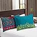 HNNSI Exotic Striped Bohemia Pillow Shams Queen Size 2 Pieces,100% Brushed Cotton Thick Boho Pillow Cases Bohemian Pillow Covers,19