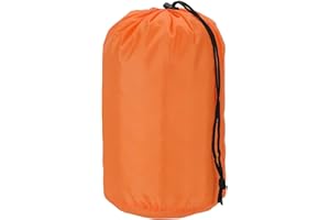 YELARXI Stuff Sack, Nylon Waterproof Storage Sacks Portable Drawstring Dry Stuff Bag Gear Organization with Toggle, 7x13Inch Fit for Backpacking Camping Traveling Hiking(Orange)