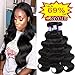 SAYAS Hair (22 24 26 inch) Brazilian Virgin Hair Body Wave Remy Human Hair Bundles 100% Unprocessed Human Virgin Hair 3 Bundles 100g/Bundle Natural Color