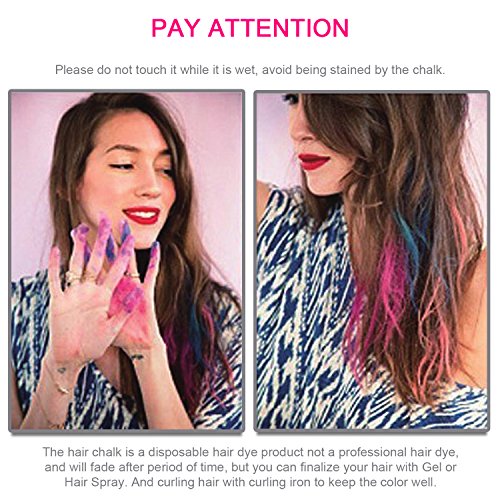 Sysrion Hair Chalk Metallic Glitter Temporary Hair Color Edge