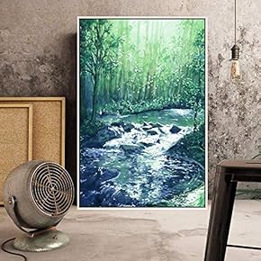 Floating Framed for Living Room Bedroom Forest for