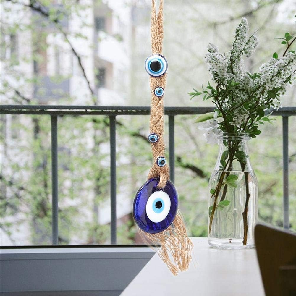 Hztyyier Lucky Evil Eye Amulet Turkish Glass Amulet Blue Evil Eye Blessing Charm Wall Hanging Home Pendant Ornaments - Image 5