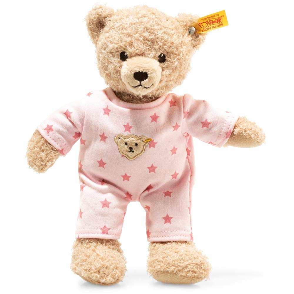 Steiff Teddy and Me Bear Girl Baby with Pyjama, 25 cm, Beige/Pink