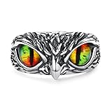 Yumikoo Demon Eye Owl Ring Retro Open Ring
