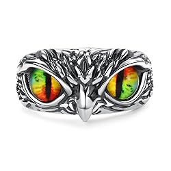 Yumikoo Demon Eye Owl Ring Retro Open Ring