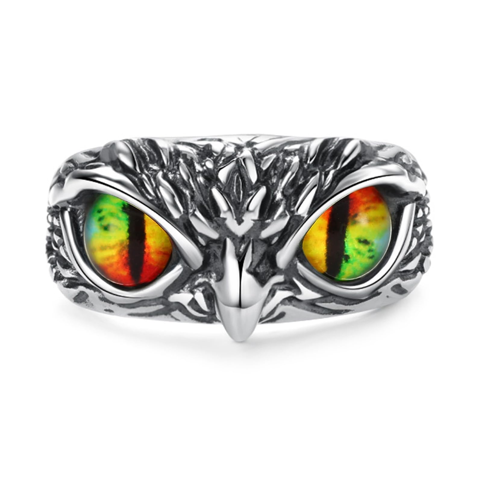 Yumikoo Demon Eye Owl Ring Retro Open Ring