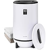 SereneLife Towel Warmer Bucket Style – Portable Blanket Heater for Spa and Bathroom, Large Capacity, Customizable Fragrance, Auto Shut-Off, Fits 2 Large Towels or Blankets, One-Touch Control, Black