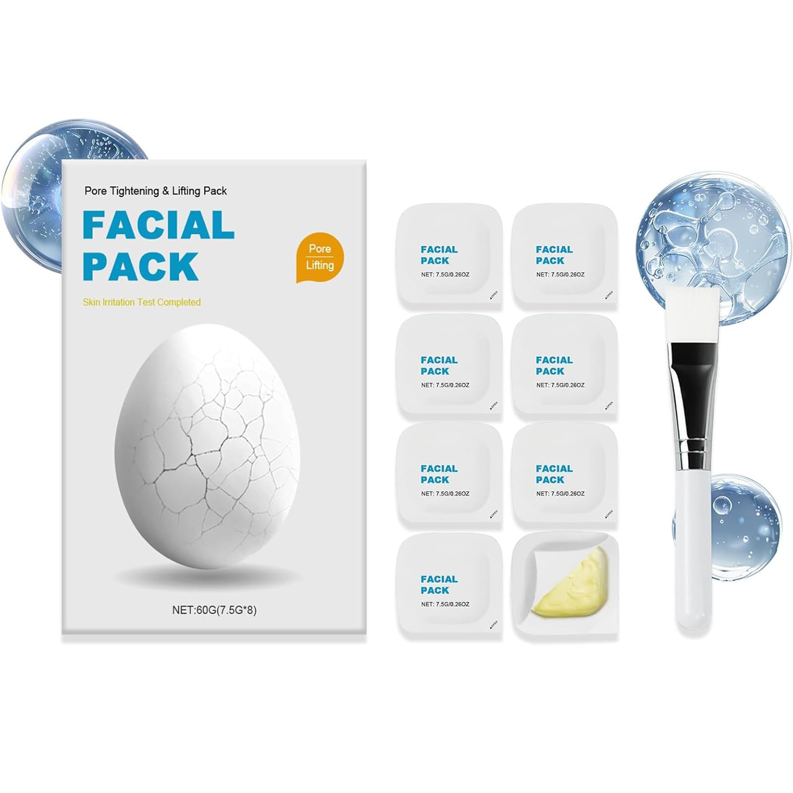 Sleep Mask Skin Care,Firming Skin Wash Off Face Mask,Pore Tightening & Lifting,Hydrating Skincare Face Mask For Smooth Skin Repair,Suitable All Type Skin-1 Box