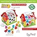 Colorful Musical Baby Fun House – Multi Game Educational Kids Toy with Shape Sorters, Music, Animal and Geometric Blocks, Piano Keys and Counting Math Beads