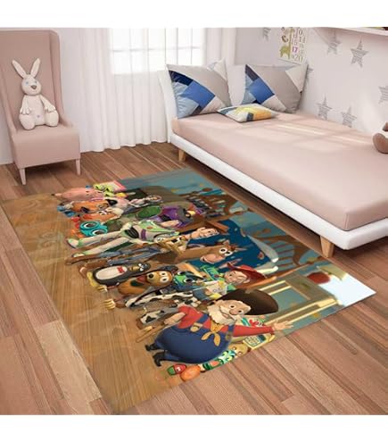 レア disney PIXAR TOY STORY タペストリー ラグUSA製 Amazon.com: Gertmenian Disney Toy Story Indoor Game Rug - 4x6