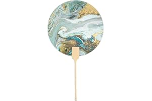 Ancient Float Paint Fan Hand Round Paper Chinese Painting Group Party Gift Home Decorations Float Paint Paper Fan