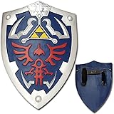 Top Swords Full Size Link Hylian Zelda Shield with Grip & Handle