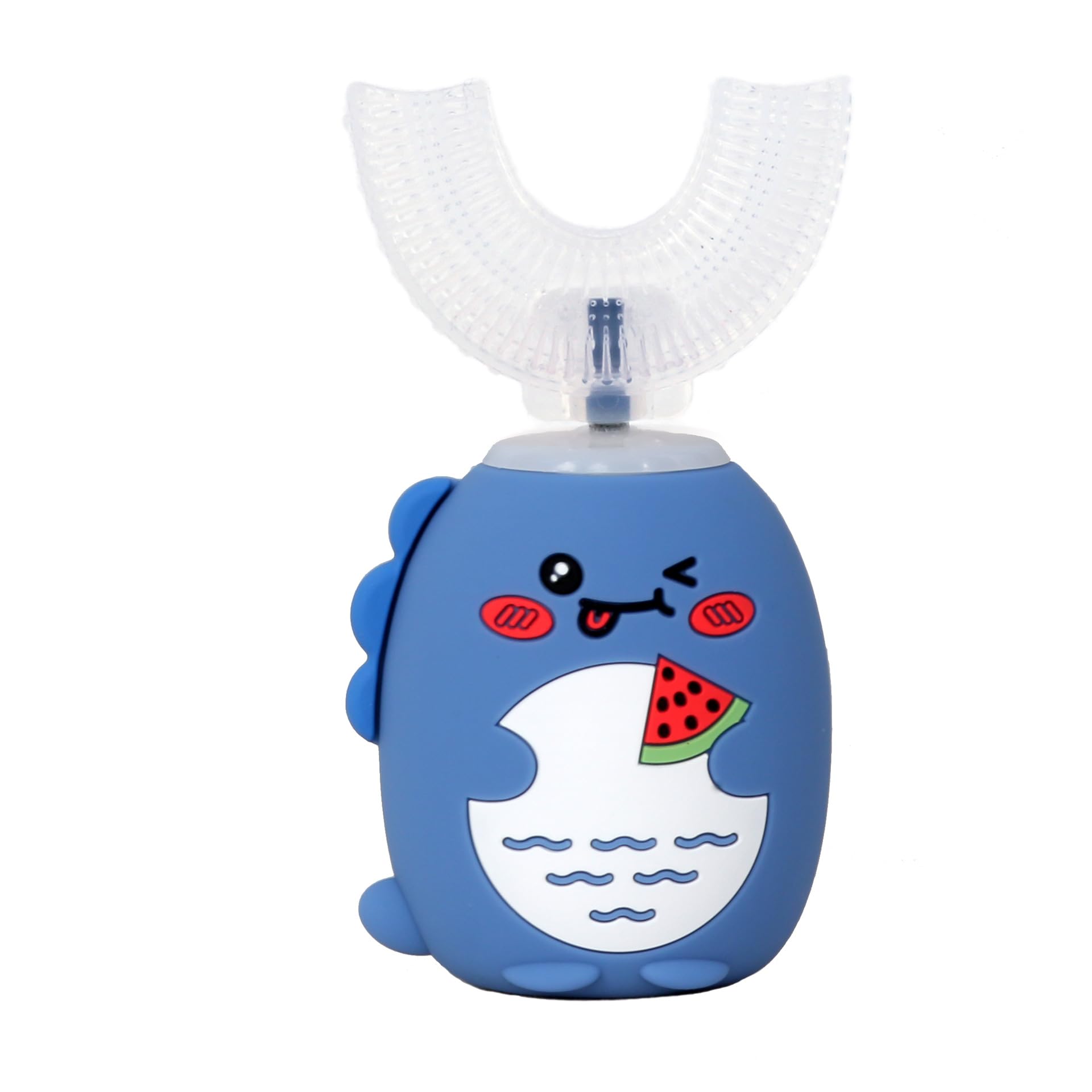 Photo 1 of HDView Kids U Shaped Electric Toothbrush, with 3 Cleaning Modes, with 4 Brush Heads, 360° Sonic Automatic Toothbrush, IPX7 Waterproof Cartoon Dinosaur Design Blue