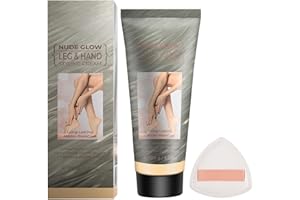 Jutqut Waterproof Leg & Body Makeup Cream with Puff, Transfer-Resistant Full Coverage Concealer for Tattoos, Scars & Varicose Veins, Long-Lasting Natural Finish Foundation for All Skin Tones, 01