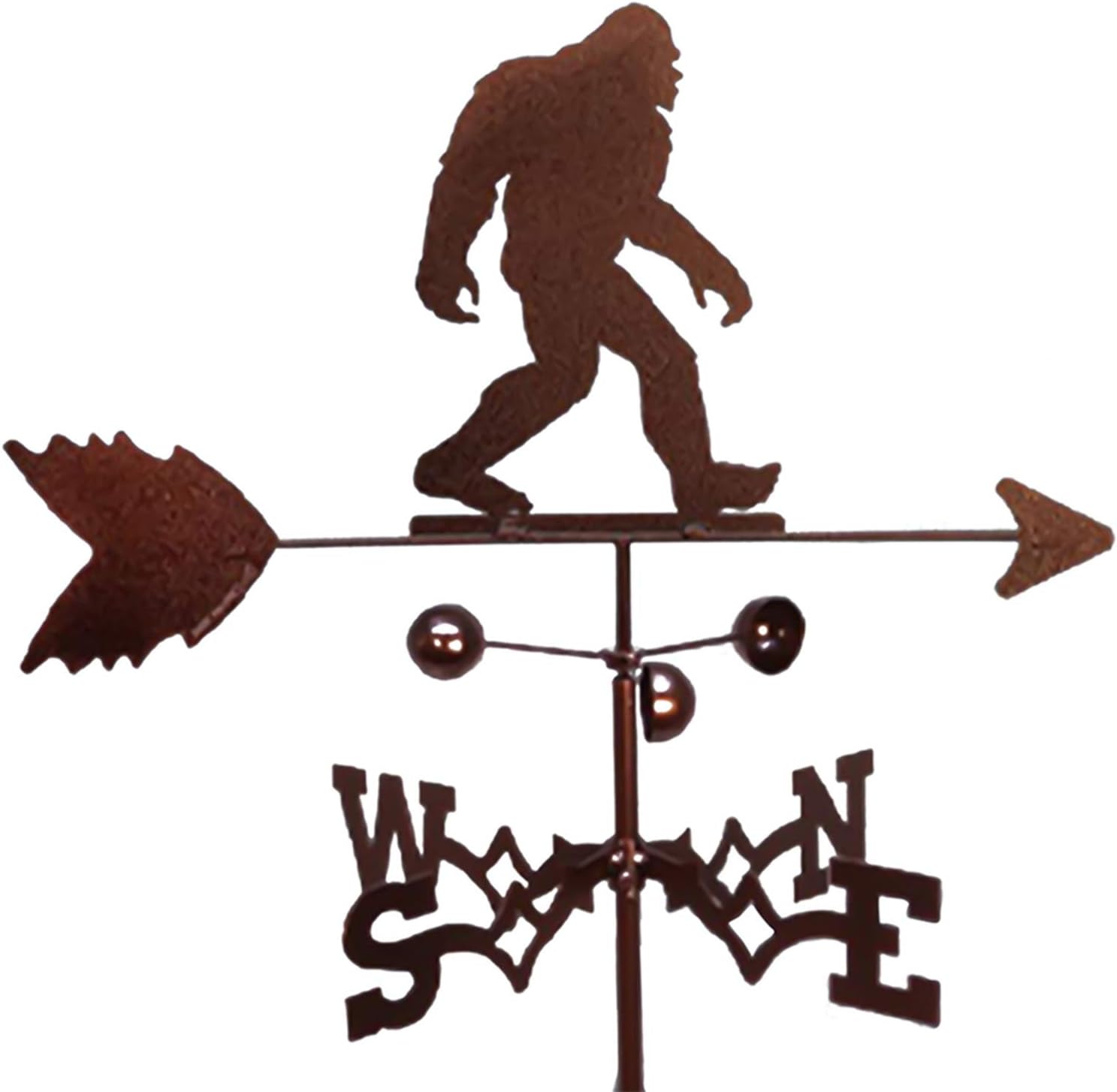 Weathervanes - HENGGE Roof Weather Vane, Decorative Metal Weather Vane for Cupola,Bigfoot