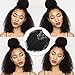 Lovrio Afro Kinkys Curly 9A Grade Brazilian Clip in Human Hair Extensions Double Weft 100% Unprocessed Virgin Hair for Black Women 7 Pieces 120g 18 Inch