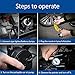 Teetox 12V DC Portable Air Compressor Pump, 100PSI Auto Tire Inflator with Cigarette for Cars, Bicycles, Balls and other Inflatables