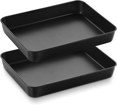 HaWare Non-Stick Stainless Steel Baking Sheet Pan Set of 2 31.5x24.8x5cm