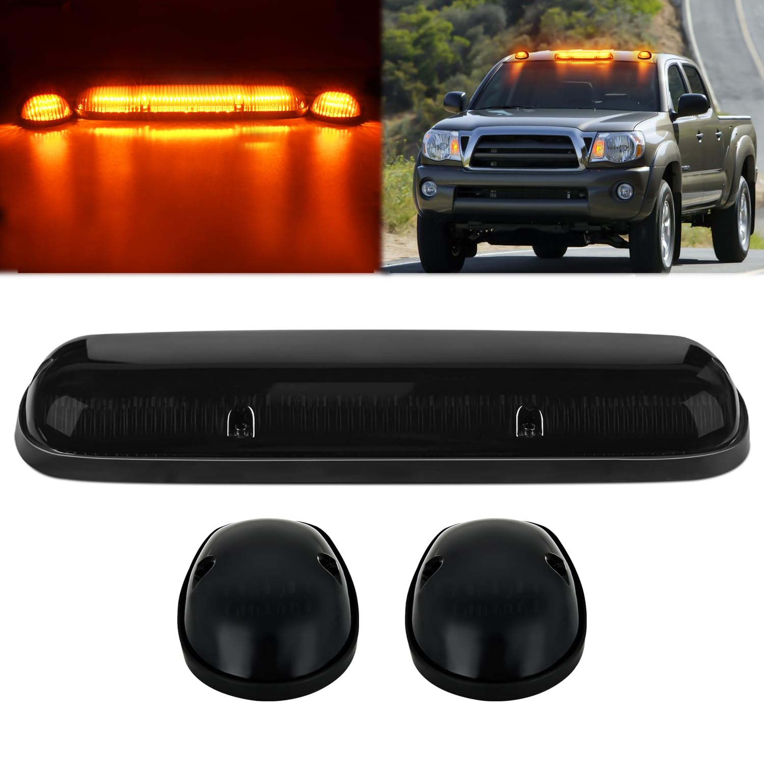 Nilight LED Cab Marker Lights 3 PCS Roof Running