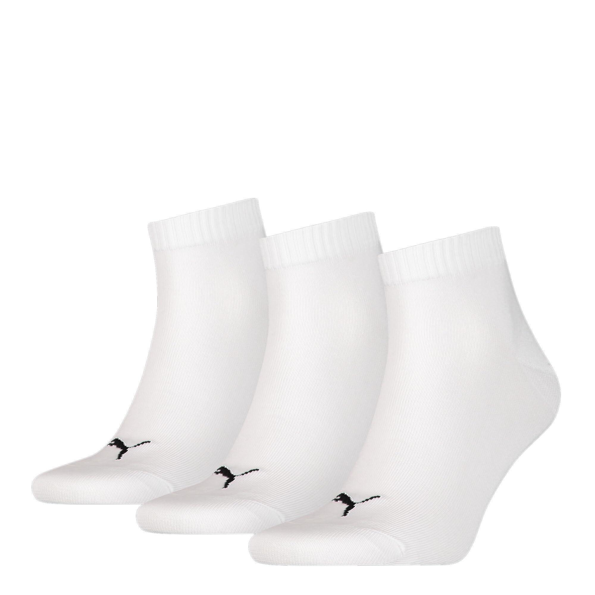 PUMA Unisex K-rey-pu502w6 3p Quarter Plain Sock, White (White), 6 8 UK, White, 6-8 UK