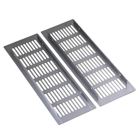2pcs Air Vent Louvered Grill Covers Ventilation Grilles For