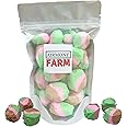 Freeze-Dried Candy Salt Water Taffy 2 oz - Cut To Bite Sized Pieces - Ships In Box - Deliciously Crunchy, Intense Flavor, Lightweight Snack (Spumoni)