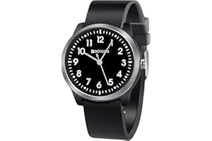 PROKING Kids Analog Watch for Girls Boys Children Teens,5-18 Years Old,Learning Time and Easy to Read,Minimalist Wrist Watch with Soft Band,5ATM Waterproof
