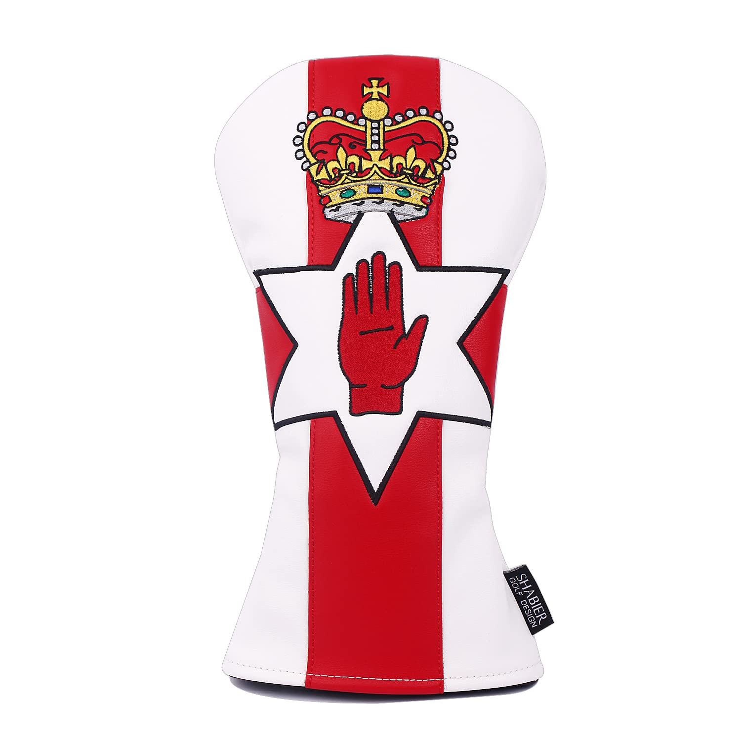 SHABIER United Kingdom Golf Head Cover Golf Wood Club Headcover Driver Cover (The Ulster Banner)