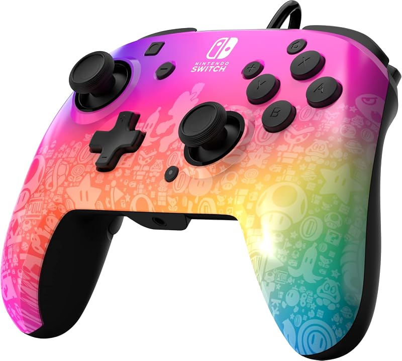 Switch Rematch cablato controller STAR SPECTRUM licenza ufficiale by Nintendo - Customizable buttons, sticks, triggers, and paddles - Ergonomic Controllers