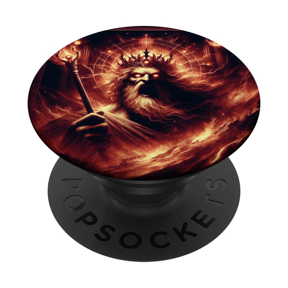 Hades God Death Dead Hell Greek Mythology Halloween Design PopSockets Swappable PopGrip